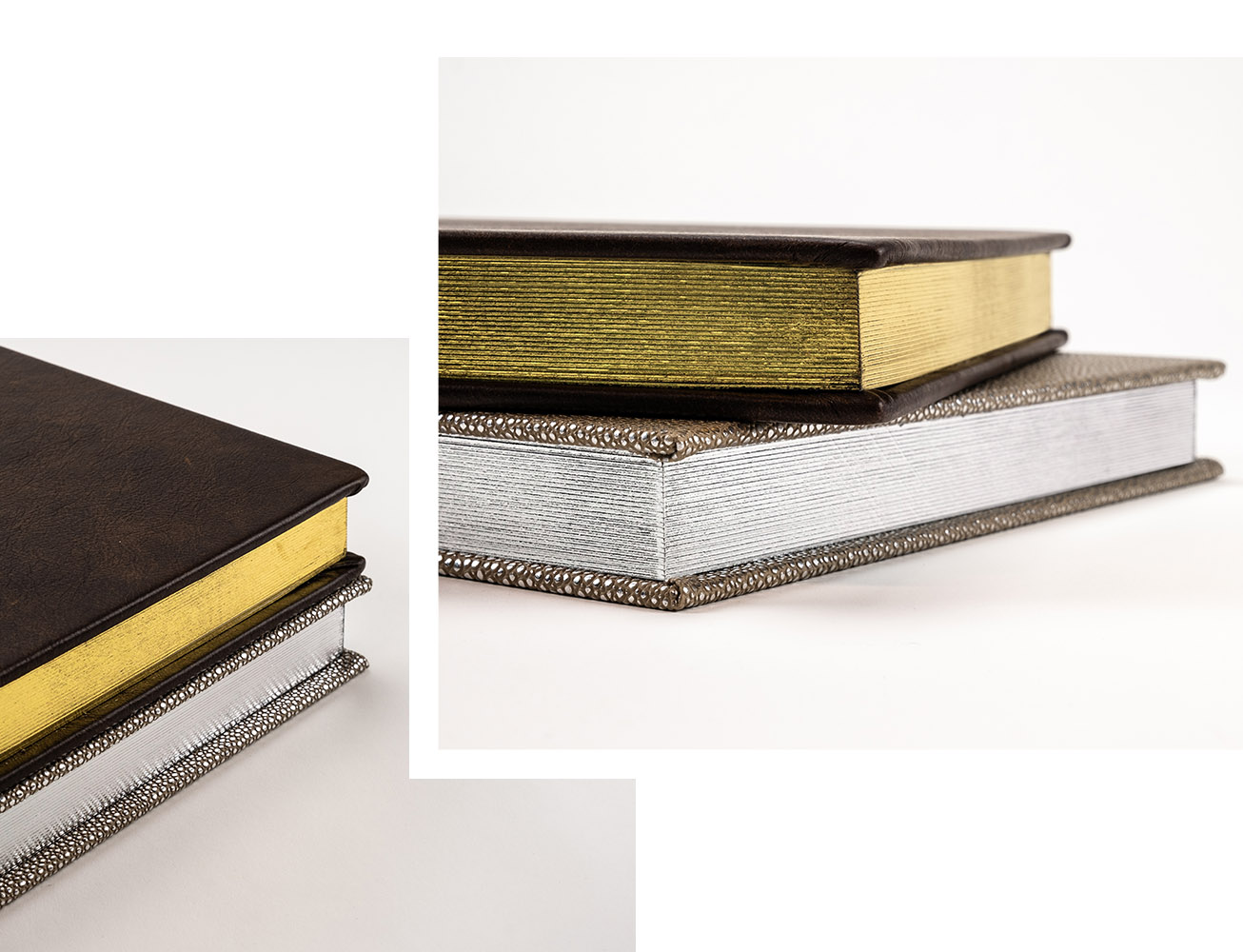 Albums with gilded page edges, an option