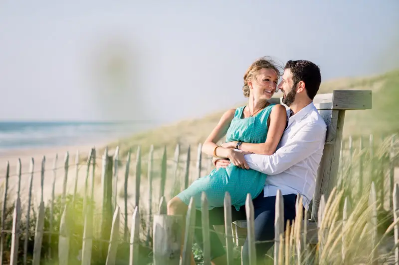 Séance photo Engagement Lacanau plage