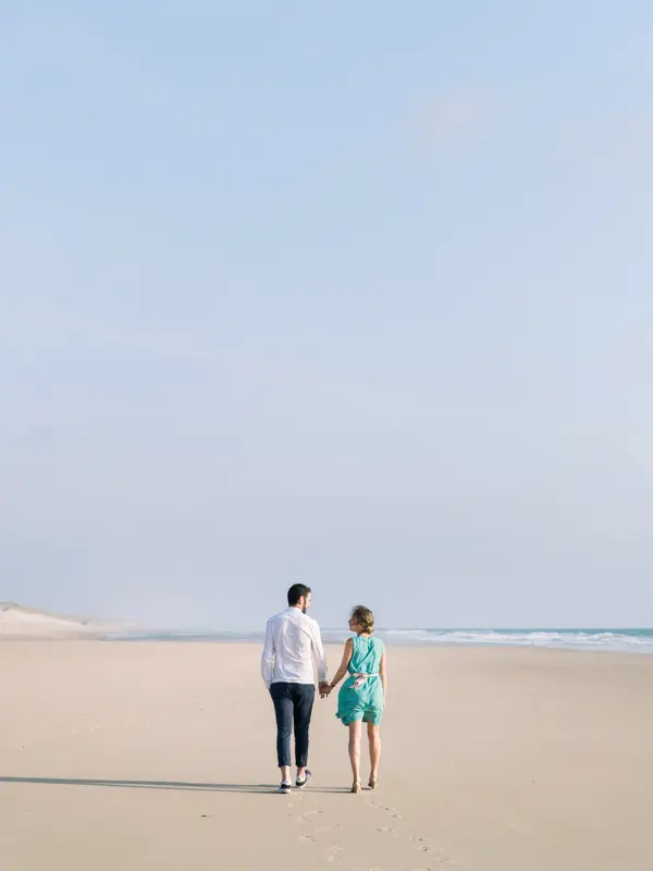 Séance photo Engagement Lacanau plage