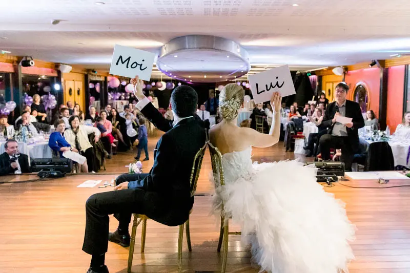 mariage hiver Paris Seine