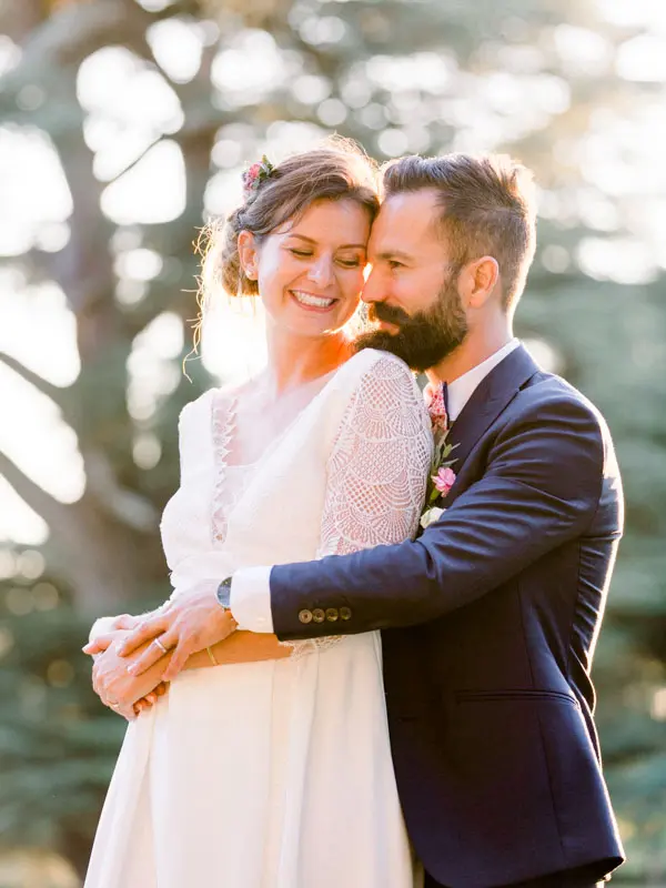 photos de couple mariage Château de Seguin