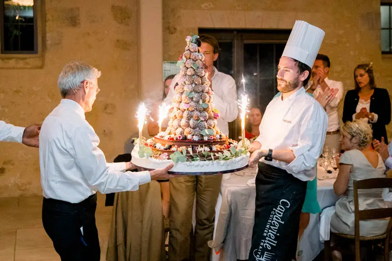 gâteau de mariage Bordeaux