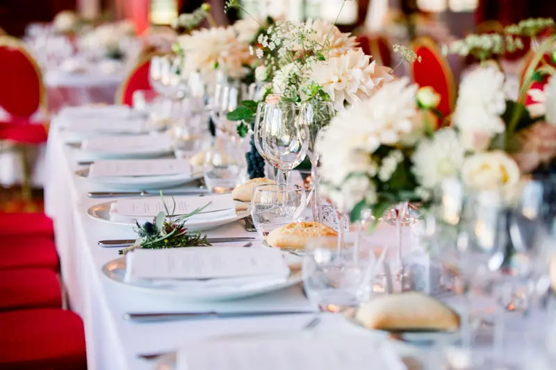 table mariage chateau pape clement