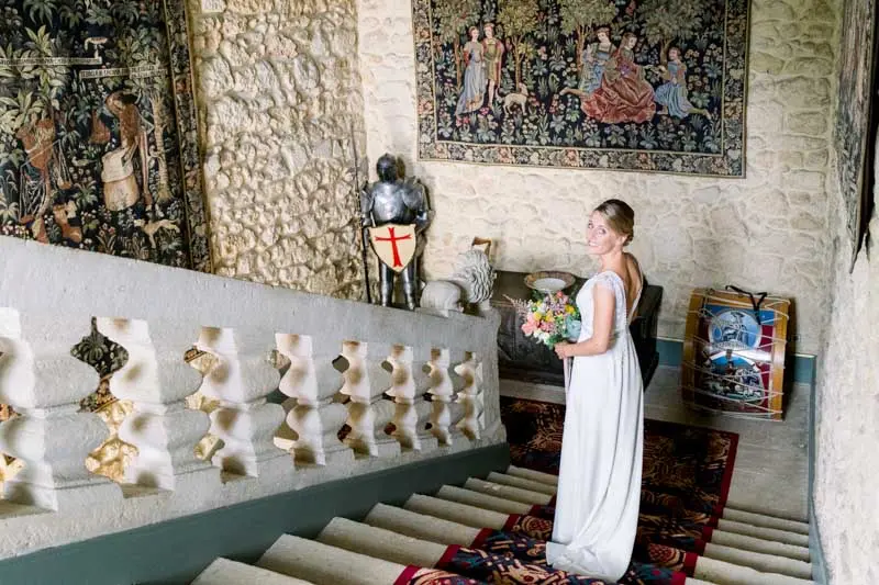 mariage escalier château