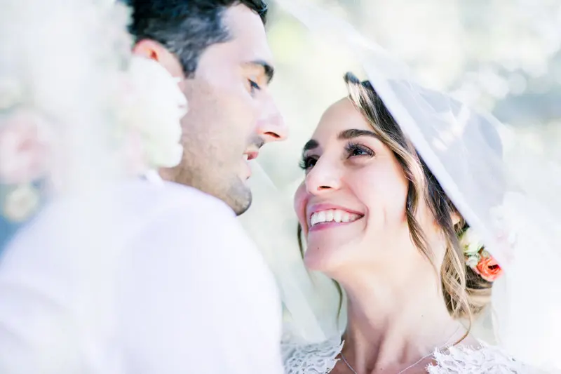 photos de couple Château Pape Clément mariage