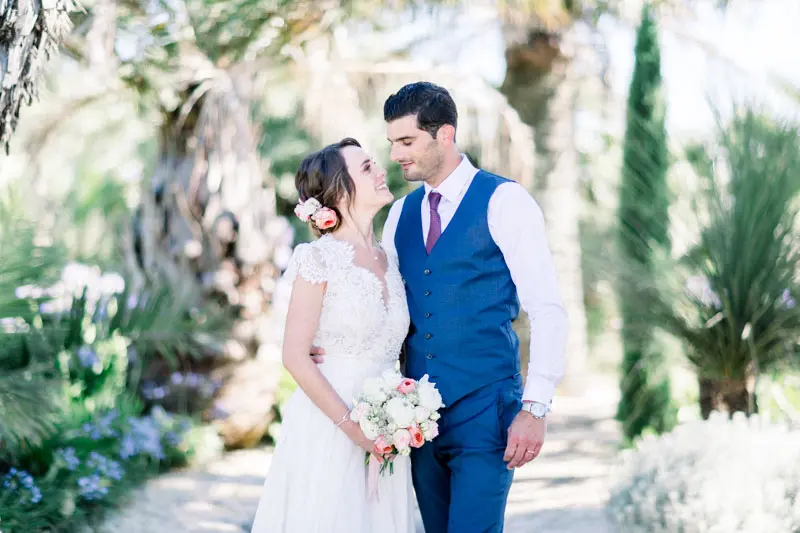 photos de couple Château Pape Clément mariage