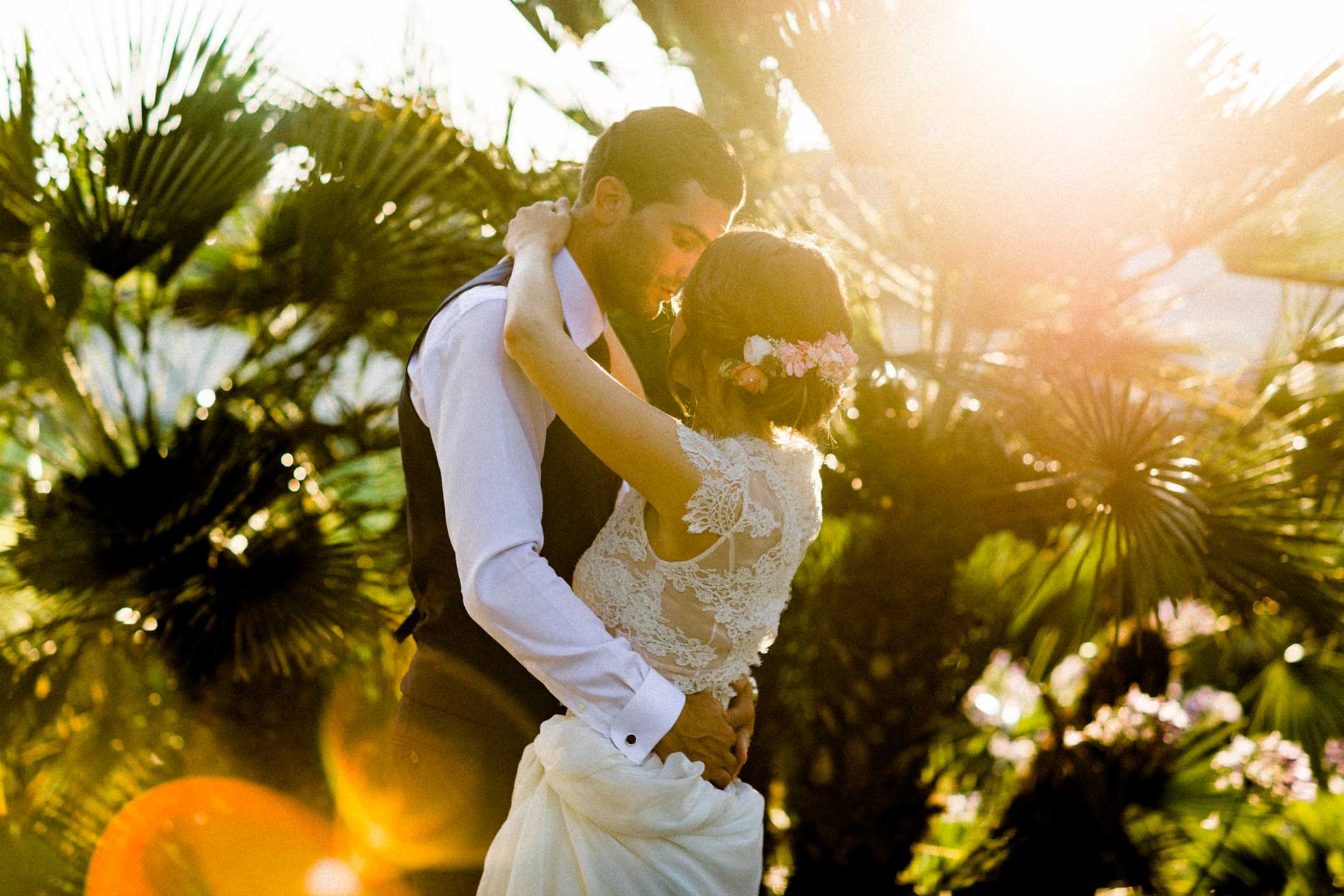 photos couple mariage chateau pape clement