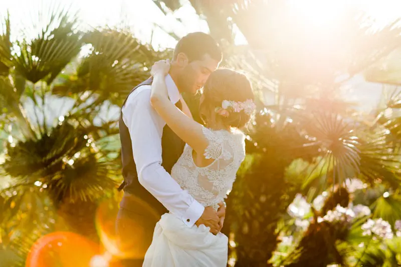 photos de couple Château Pape Clément mariage