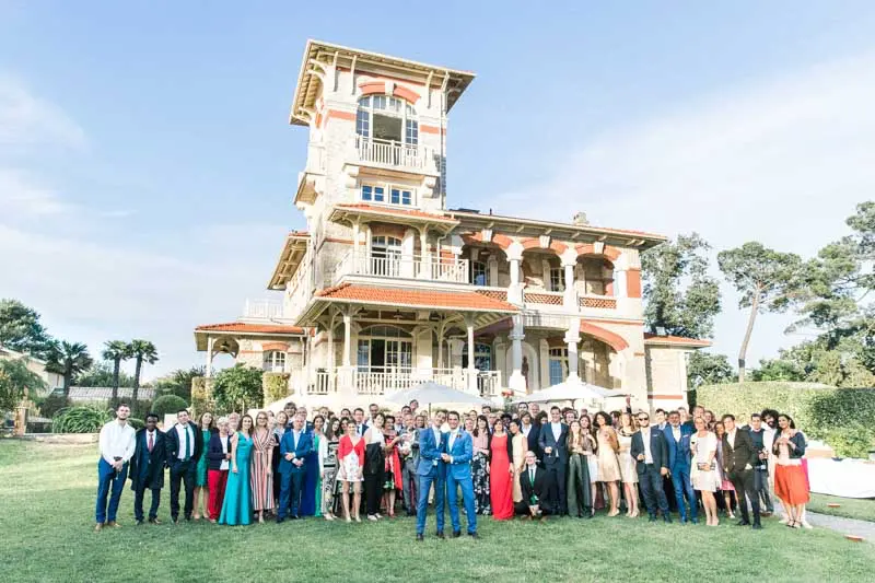 photos de groupe mariage bassin Arcachon