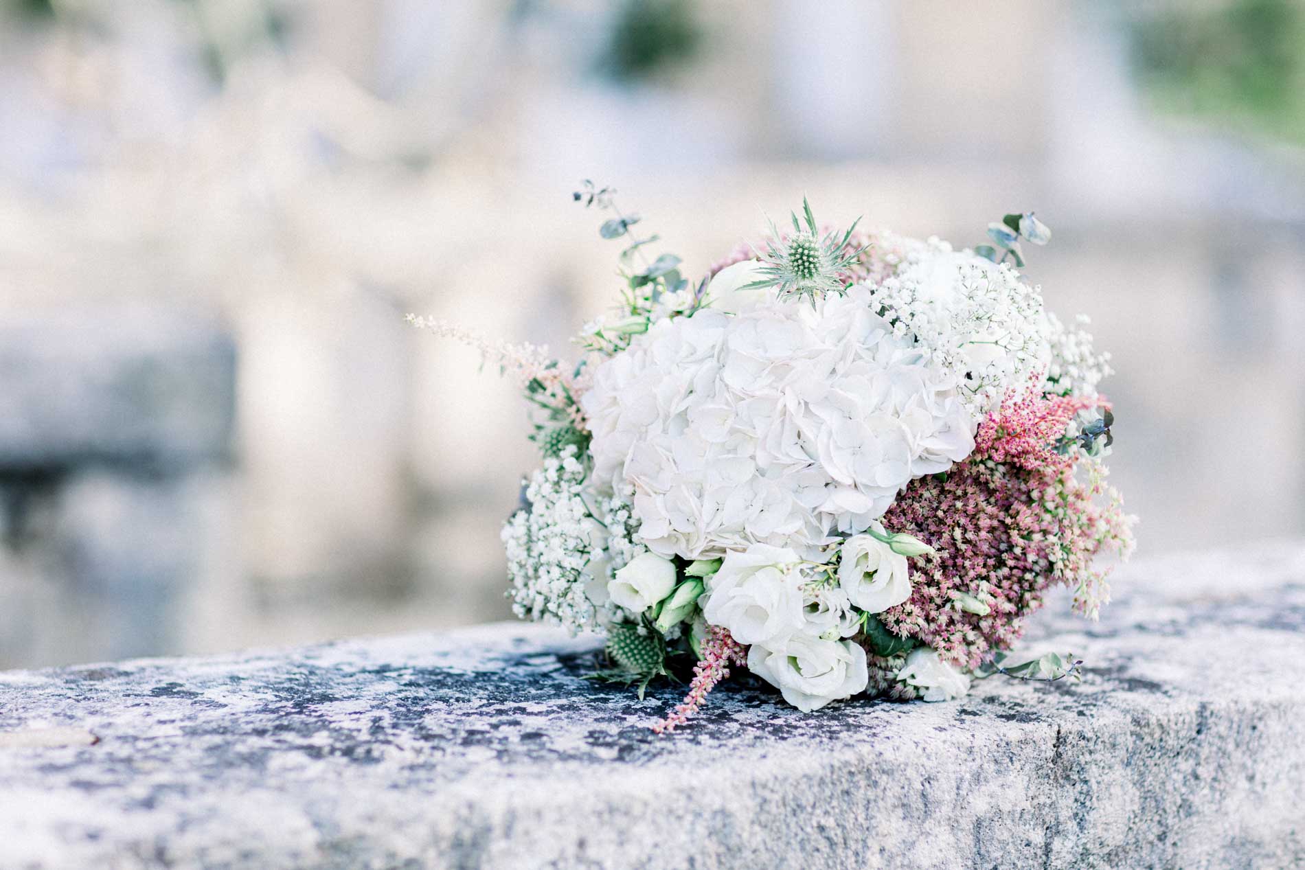 bouquet fleurs mariage chateau saint georges