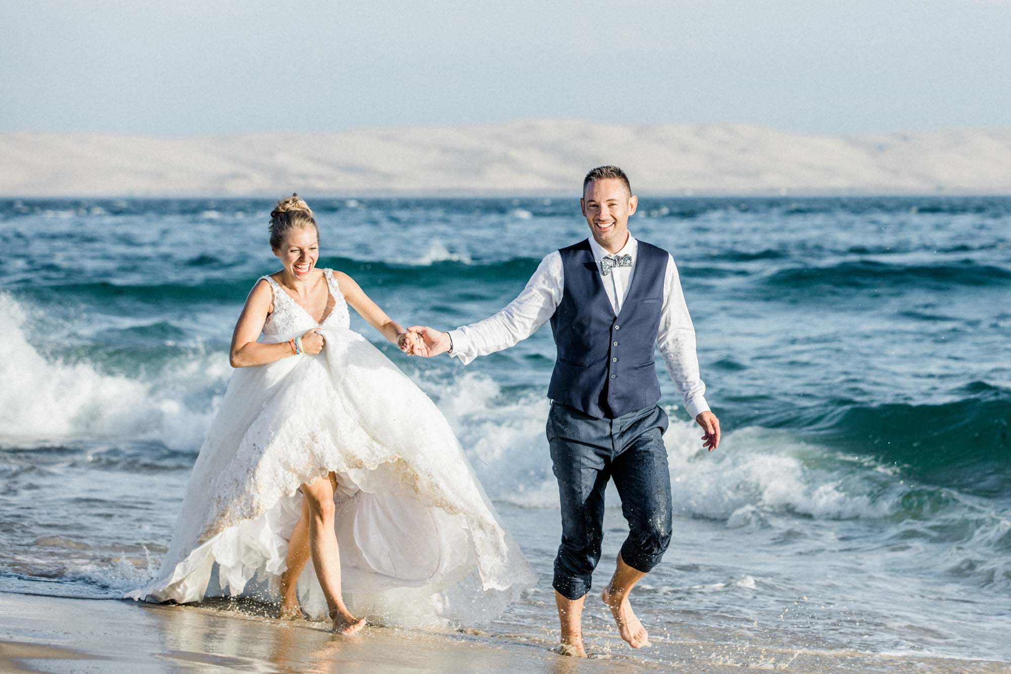 séance couple mariage plage