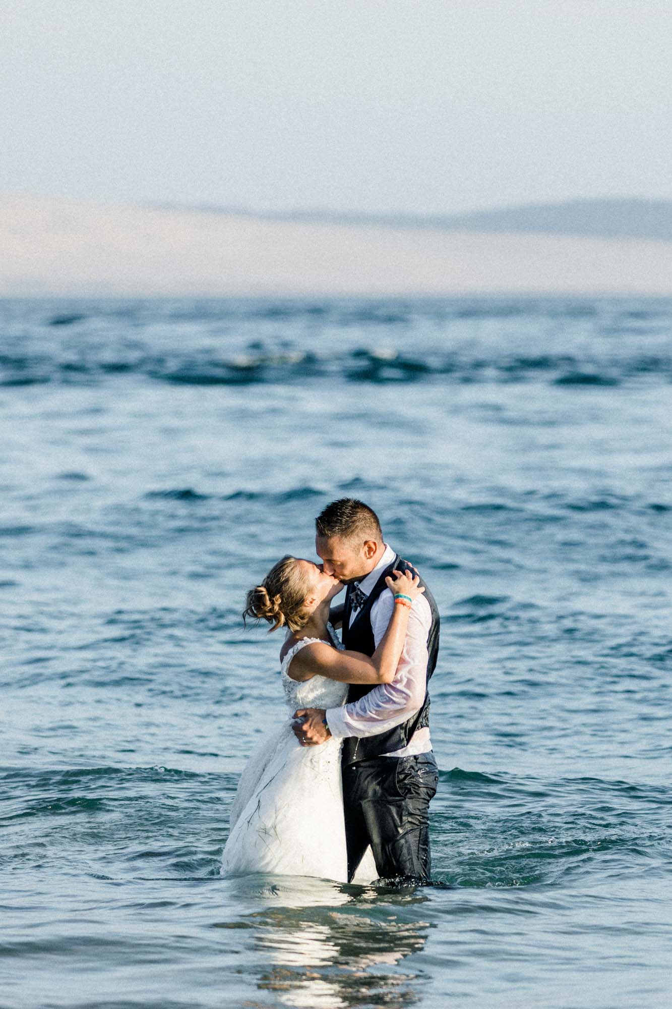 séance couple mariage plage