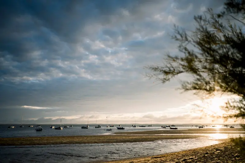 coucher de soleil bassin gironde