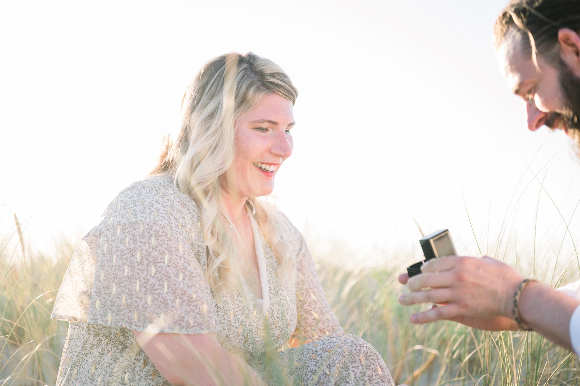 demande en mariage sur la plage