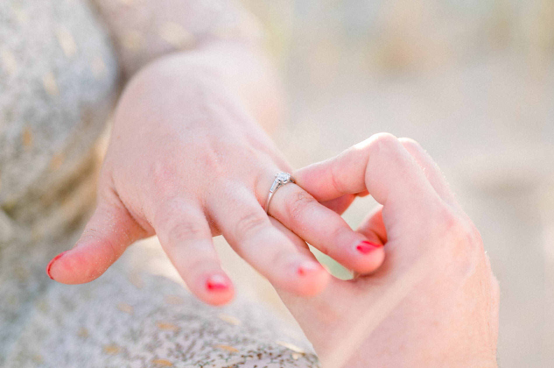 demande en mariage sur la plage