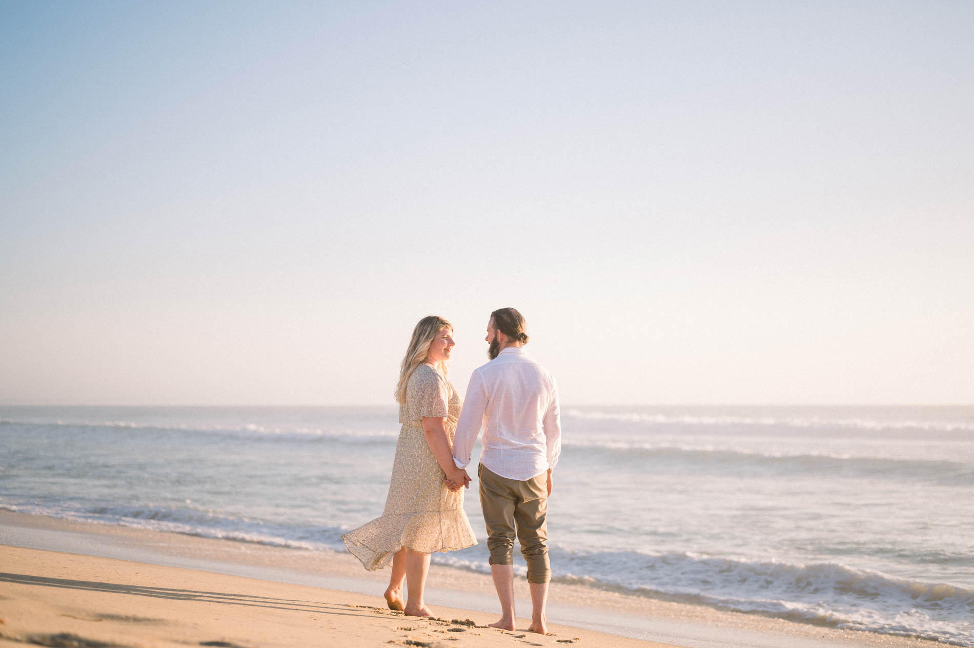 demande en mariage sur la plage