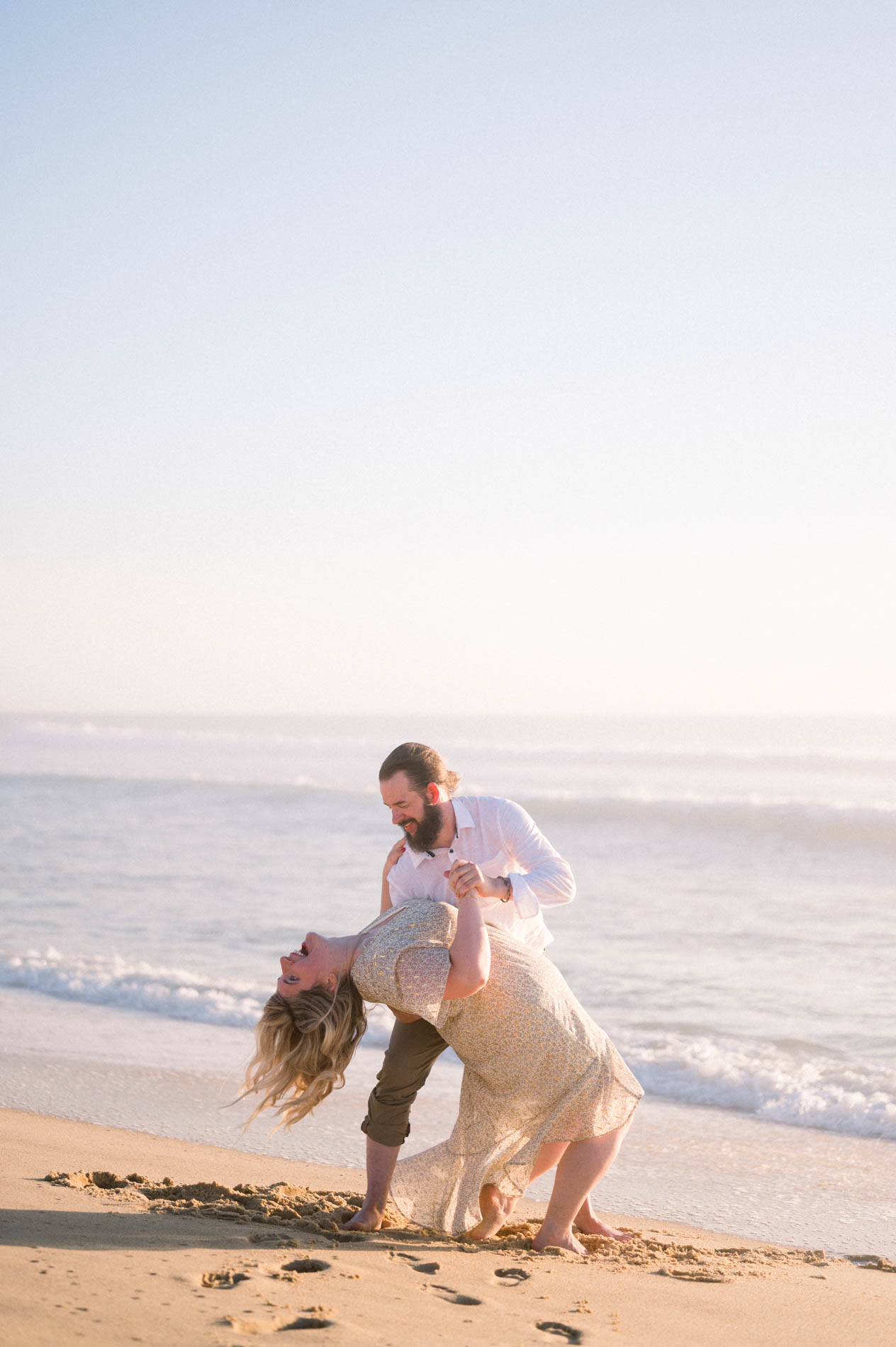 demande en mariage sur la plage