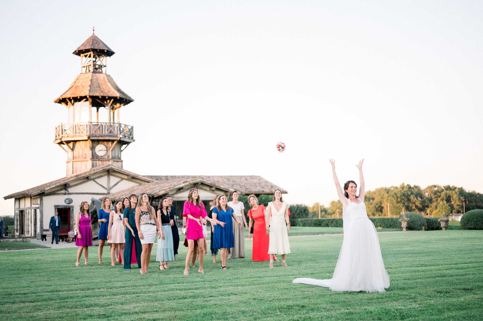 lancer de bouquet mariage