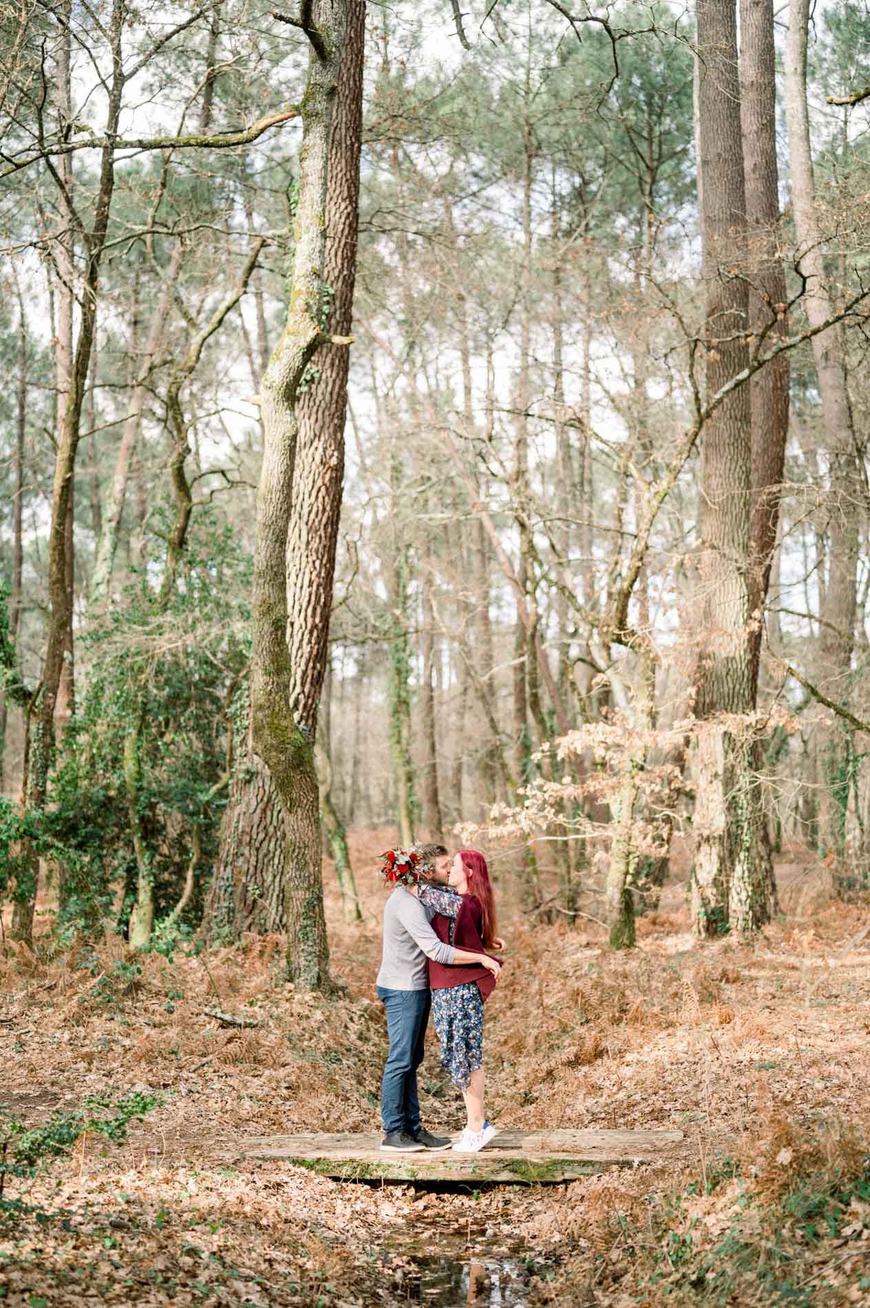 seance photo engagement foret