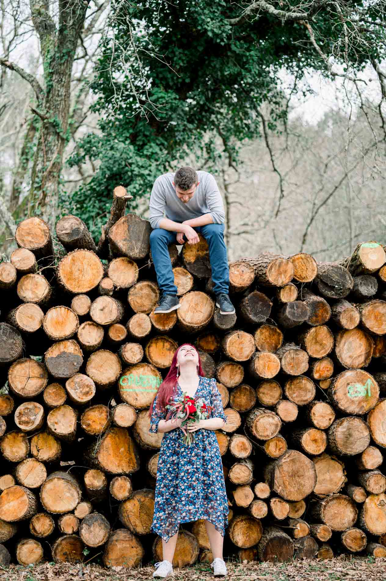 seance photo engagement foret