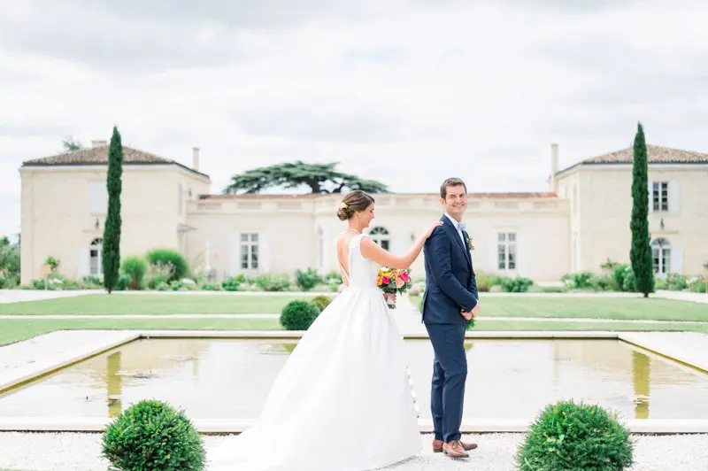 photo couple mariage chateau Gassies