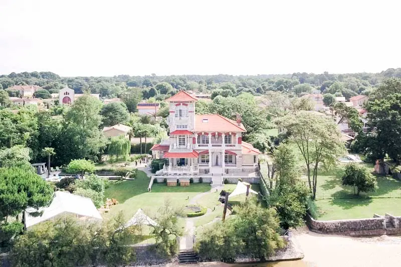 Villa La Tosca vue aérienne