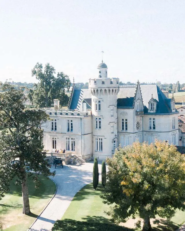 Château Pape Clément vue drone