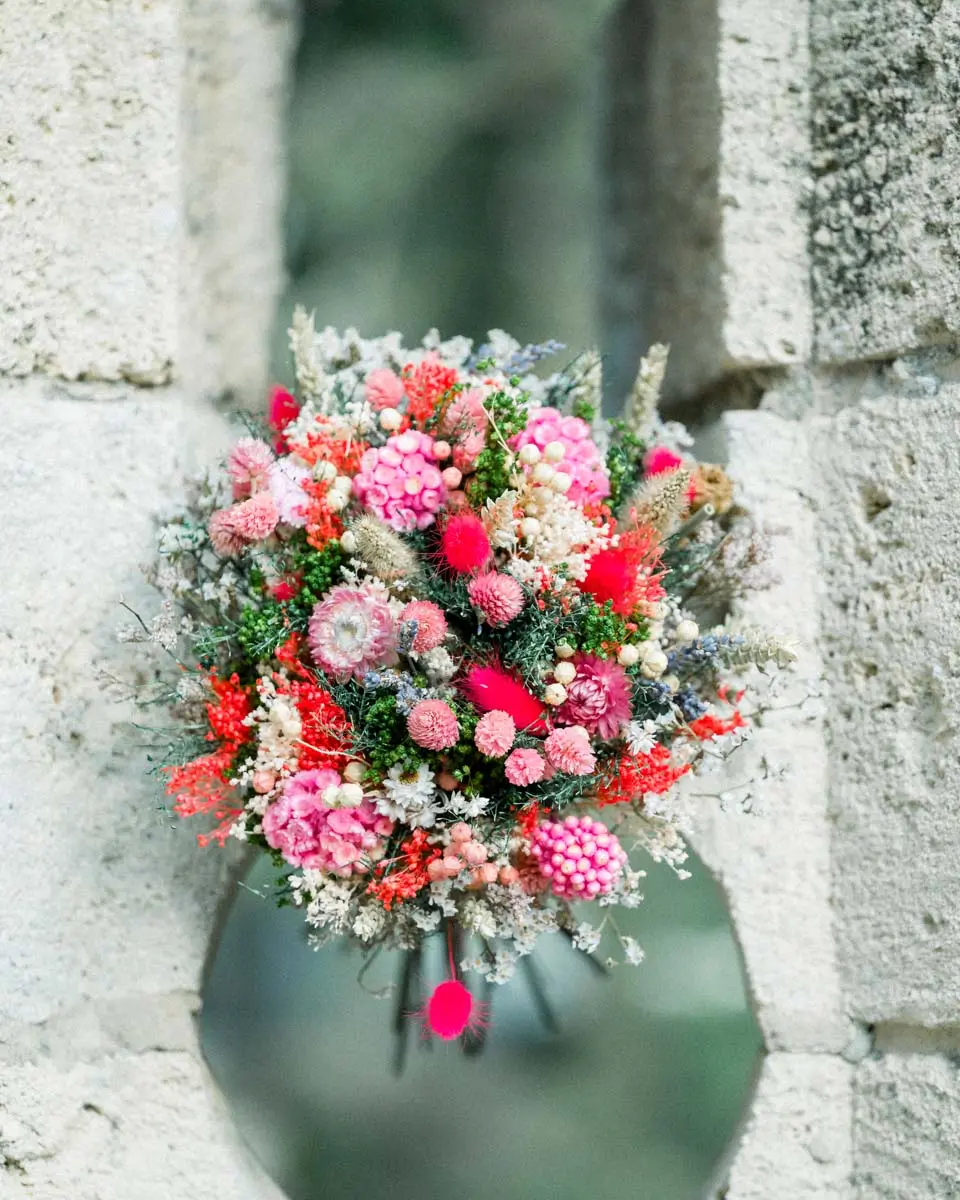 bouquet fleurs séchées