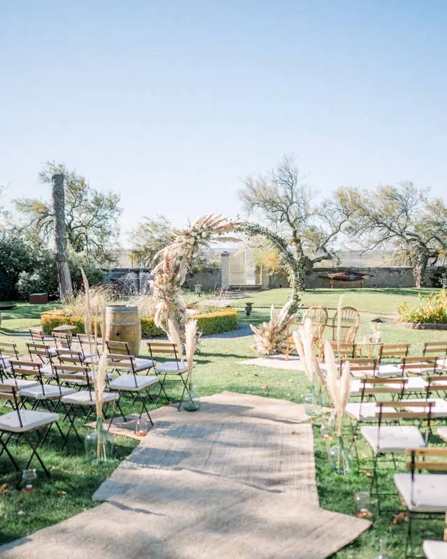 cérémonie jardin mariage