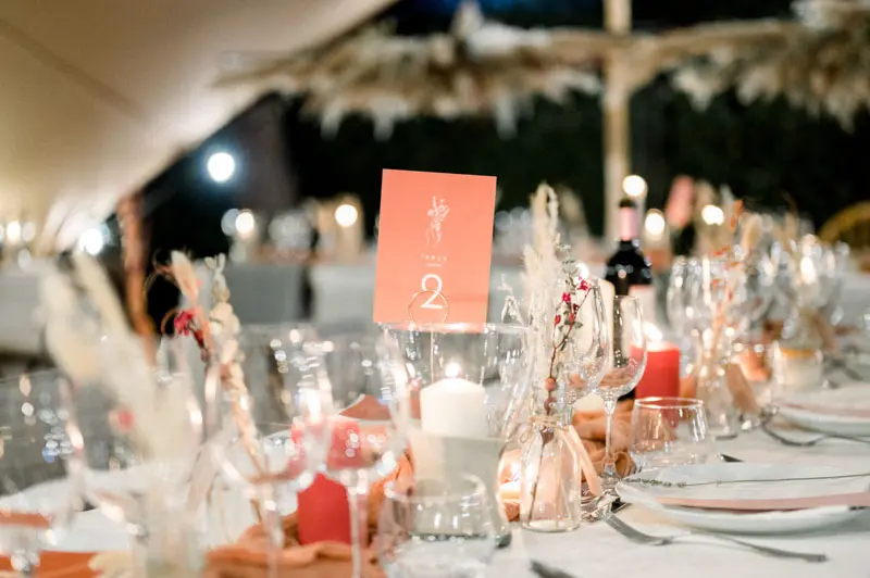 décoration table mariage bassin d'Arcachon