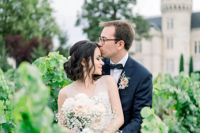 photo couple mariage Château Pape Clément