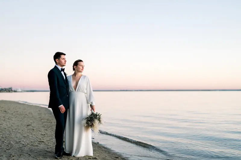 Villa La Tosca mariage plage coucher de soleil