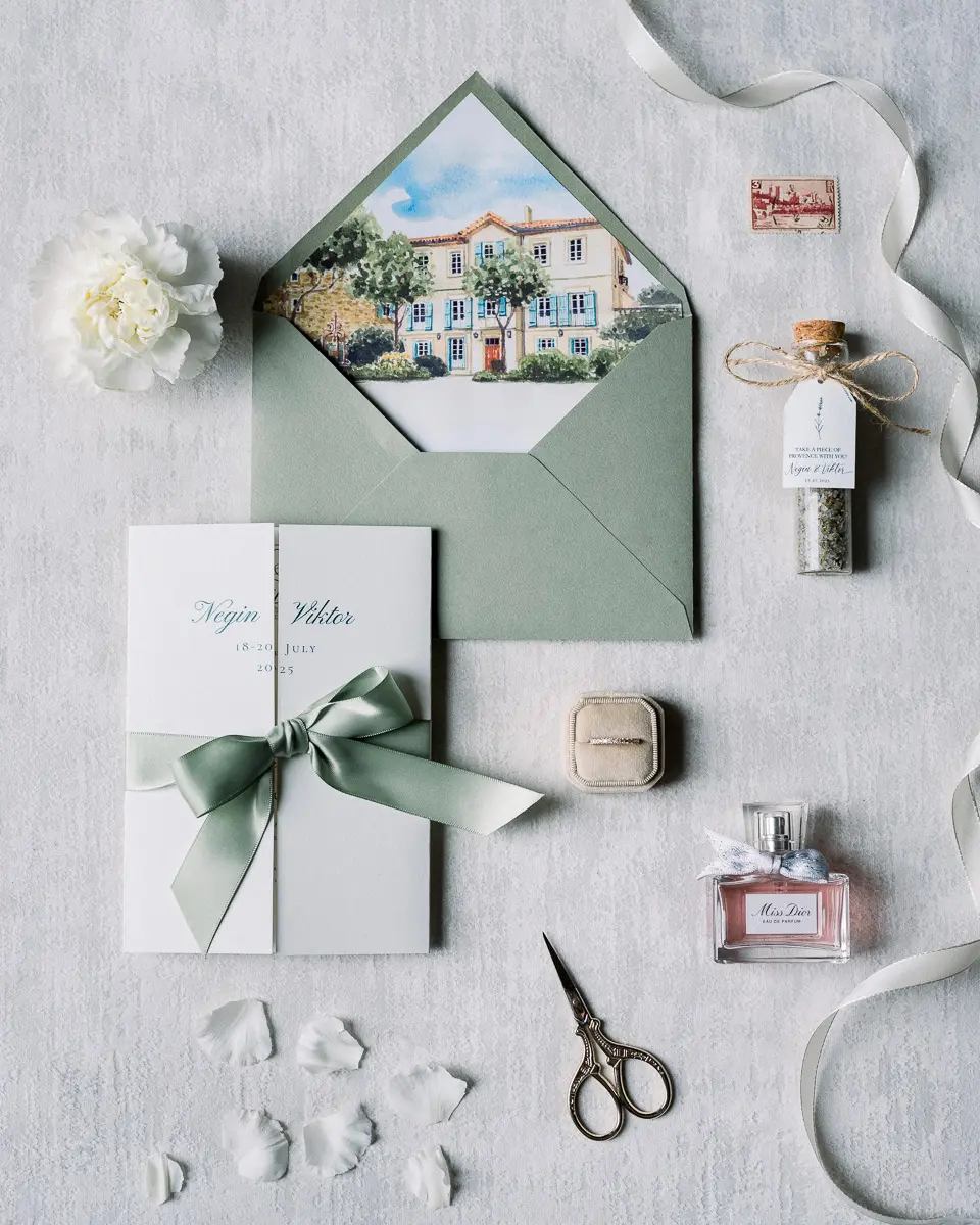 détails papeterie mariage editorial invitation alliances parfum